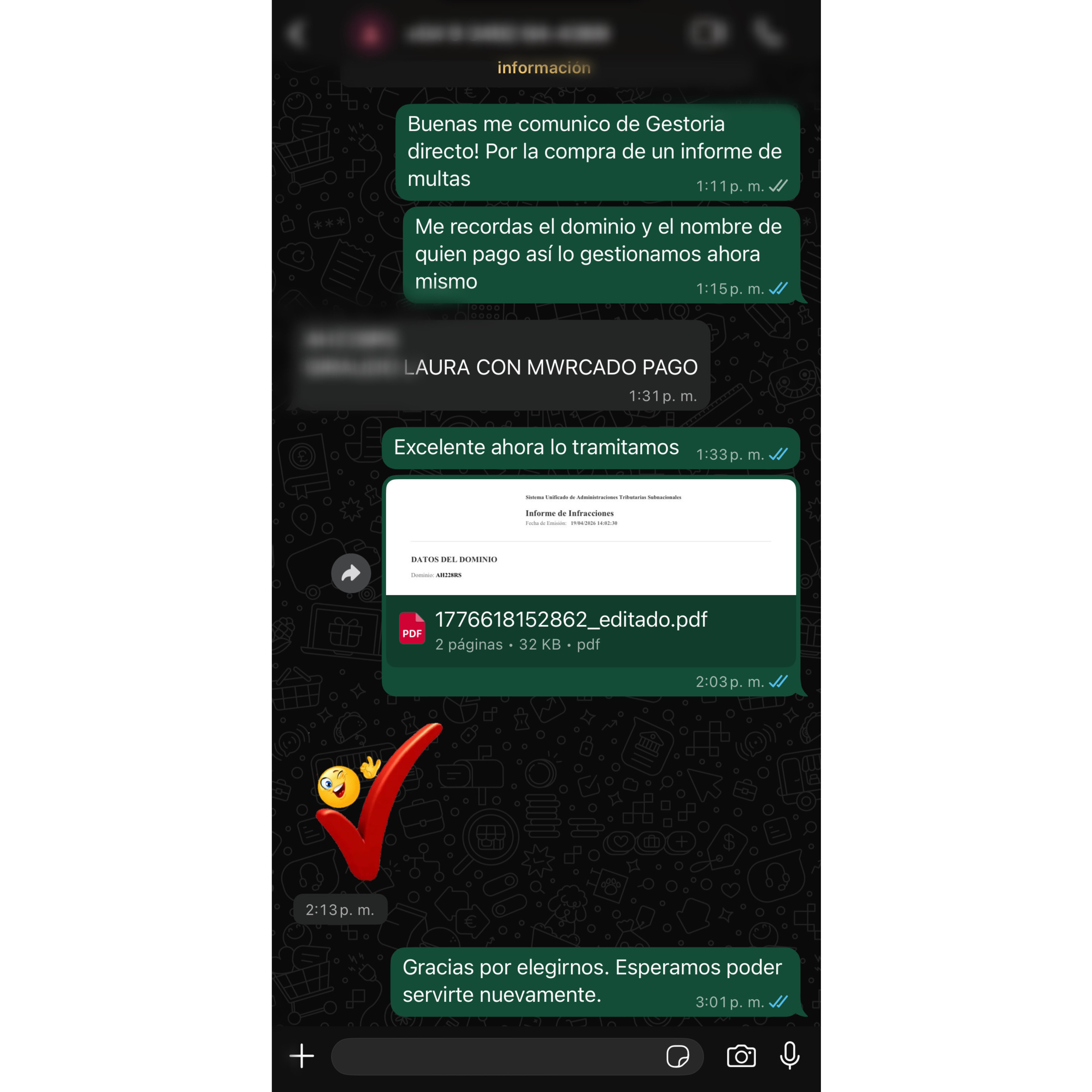 Testimonio real de cliente 1