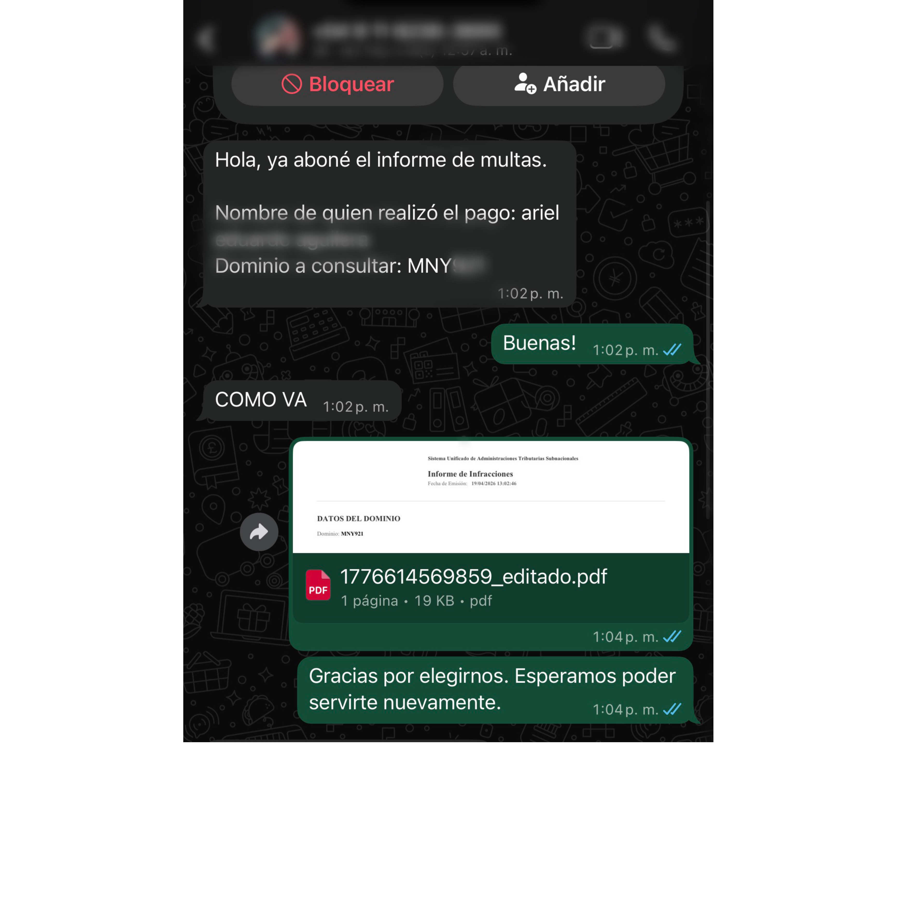 Testimonio real de cliente 3